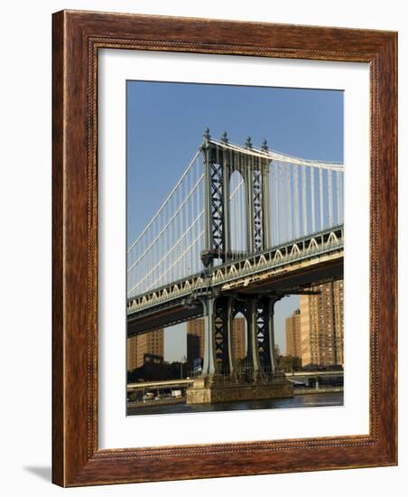 Manhattan Bridge, New York City, New York, USA-R H Productions-Framed Photographic Print