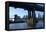 Manhattan Bridge, NY Skyline, 2020, (Photograph)-Anthony Butera-Framed Premier Image Canvas