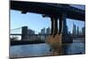 Manhattan Bridge, NY Skyline, 2020, (Photograph)-Anthony Butera-Mounted Giclee Print