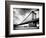 Manhattan Bridge of Brooklyn Park, Black and White Photography, Manhattan, New York, United States-Philippe Hugonnard-Framed Photographic Print