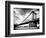 Manhattan Bridge of Brooklyn Park, Black and White Photography, Manhattan, New York, United States-Philippe Hugonnard-Framed Photographic Print