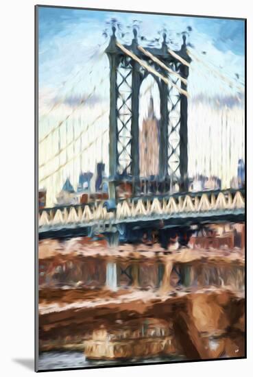 Manhattan Bridge V - In the Style of Oil Painting-Philippe Hugonnard-Mounted Giclee Print