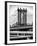 Manhattan Bridge with the Empire State Building Center from Brooklyn Bridge-Philippe Hugonnard-Framed Photographic Print