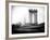 Manhattan Bridge with the Empire State Building from Brooklyn Bridge-Philippe Hugonnard-Framed Photographic Print