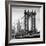 Manhattan Bridge with the Empire State Building from Brooklyn Bridge-Philippe Hugonnard-Framed Premium Photographic Print