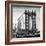 Manhattan Bridge with the Empire State Building from Brooklyn Bridge-Philippe Hugonnard-Framed Photographic Print