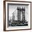 Manhattan Bridge with the Empire State Building from Brooklyn Bridge-Philippe Hugonnard-Framed Photographic Print