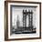 Manhattan Bridge with the Empire State Building from Brooklyn Bridge-Philippe Hugonnard-Framed Photographic Print