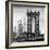 Manhattan Bridge with the Empire State Building from Brooklyn Bridge-Philippe Hugonnard-Framed Photographic Print