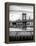 Manhattan Bridge with the Empire State Building from Brooklyn-Philippe Hugonnard-Framed Premier Image Canvas