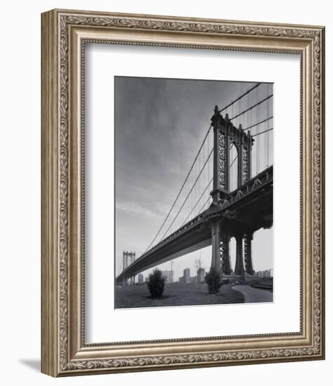 Manhattan Bridge-Chris Bliss-Framed Art Print