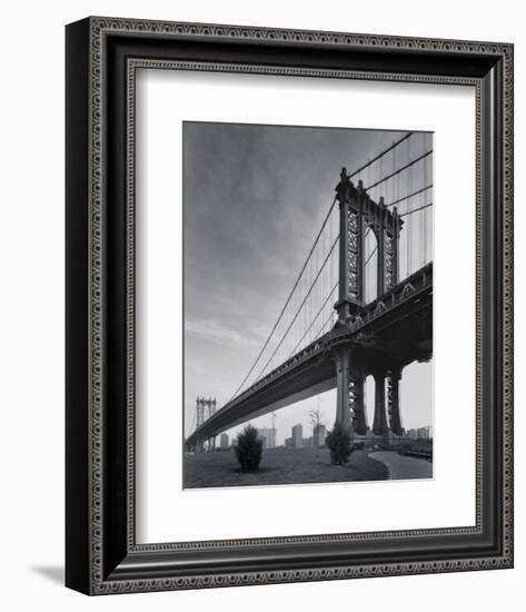 Manhattan Bridge-Chris Bliss-Framed Art Print