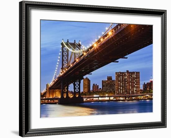 Manhattan Bridge-Rudy Sulgan-Framed Photographic Print