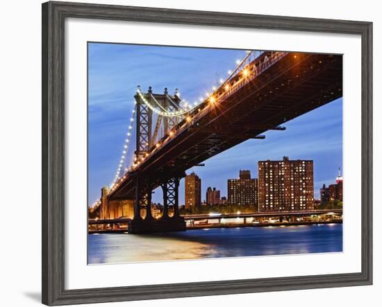 Manhattan Bridge-Rudy Sulgan-Framed Photographic Print