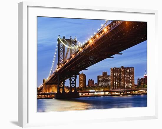 Manhattan Bridge-Rudy Sulgan-Framed Photographic Print