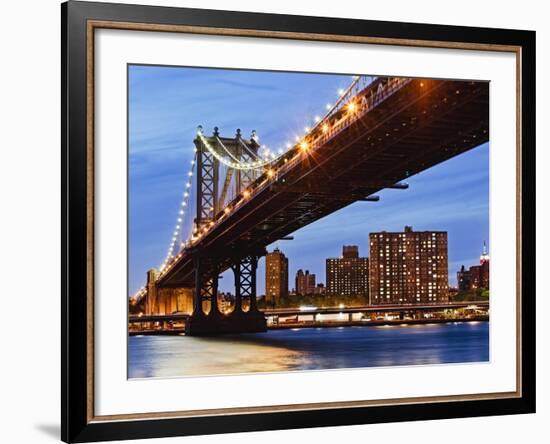 Manhattan Bridge-Rudy Sulgan-Framed Photographic Print