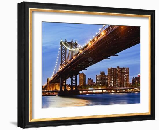 Manhattan Bridge-Rudy Sulgan-Framed Photographic Print