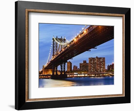 Manhattan Bridge-Rudy Sulgan-Framed Photographic Print