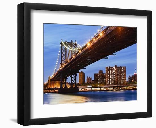 Manhattan Bridge-Rudy Sulgan-Framed Photographic Print