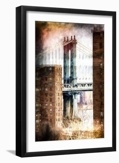 Manhattan Bridge-Philippe Hugonnard-Framed Giclee Print