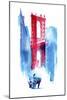 Manhattan Bridge-Robert Farkas-Mounted Giclee Print