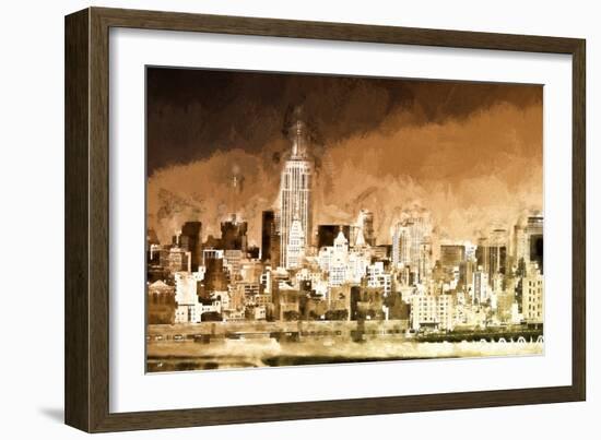 Manhattan Brown Shade-Philippe Hugonnard-Framed Giclee Print