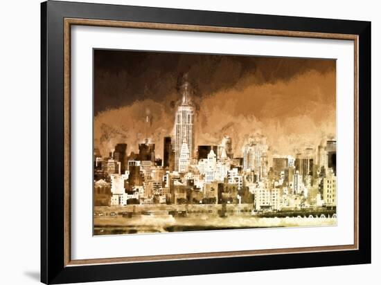 Manhattan Brown Shade-Philippe Hugonnard-Framed Giclee Print