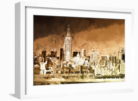 Manhattan Brown Shade-Philippe Hugonnard-Framed Giclee Print