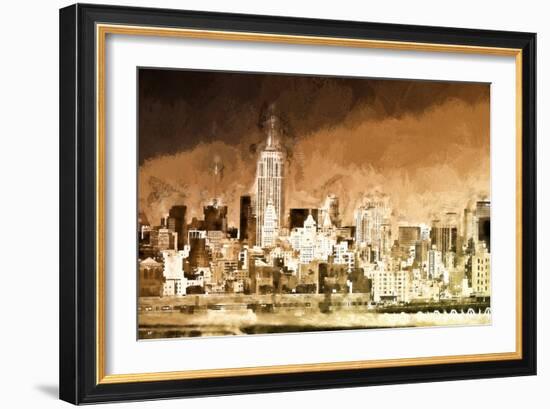 Manhattan Brown Shade-Philippe Hugonnard-Framed Giclee Print