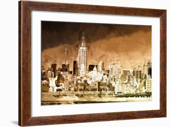 Manhattan Brown Shade-Philippe Hugonnard-Framed Giclee Print