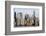 Manhattan buildings viewed from the Hudson River-Susan Pease-Framed Photographic Print