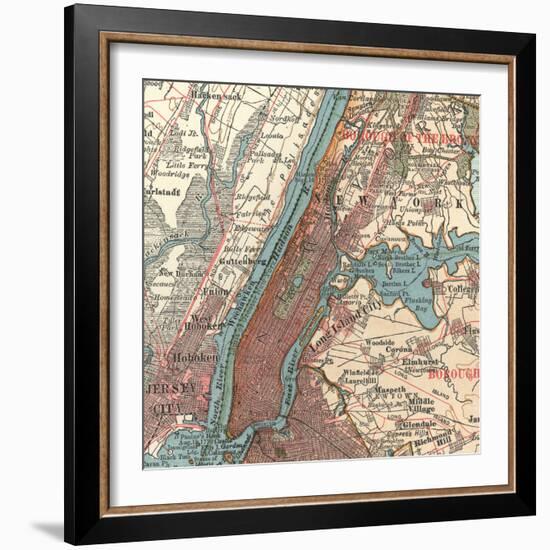 Manhattan (C. 1900)-Encyclopaedia Britannica-Framed Art Print