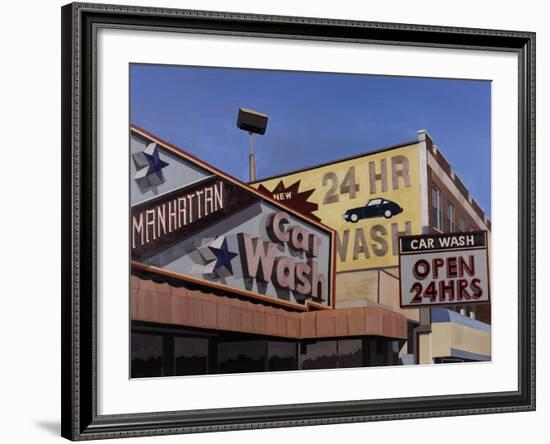 Manhattan Car Wash-Andy Burgess-Framed Giclee Print