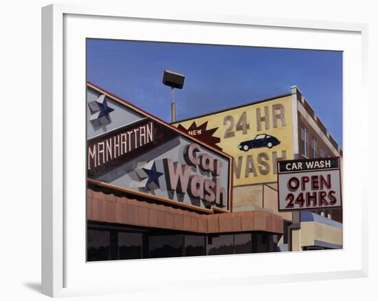 Manhattan Car Wash-Andy Burgess-Framed Giclee Print