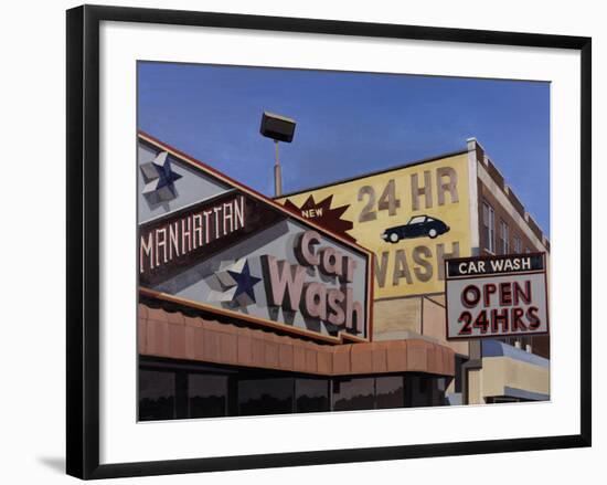 Manhattan Car Wash-Andy Burgess-Framed Giclee Print