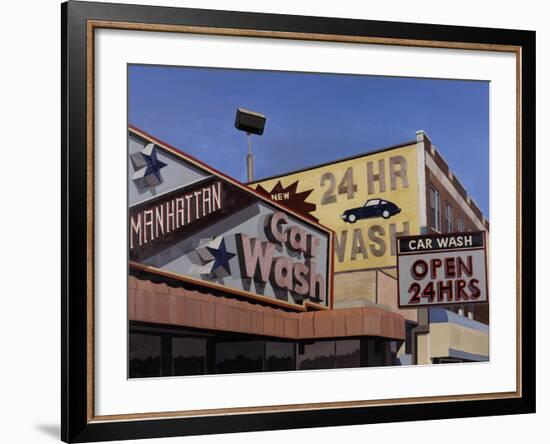 Manhattan Car Wash-Andy Burgess-Framed Giclee Print