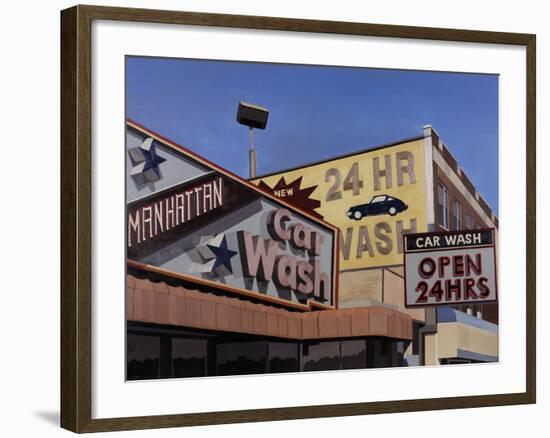 Manhattan Car Wash-Andy Burgess-Framed Giclee Print