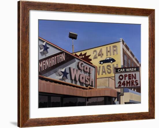 Manhattan Car Wash-Andy Burgess-Framed Giclee Print