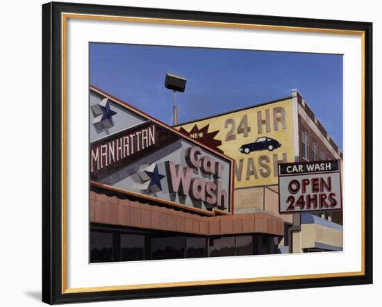 Manhattan Car Wash-Andy Burgess-Framed Giclee Print