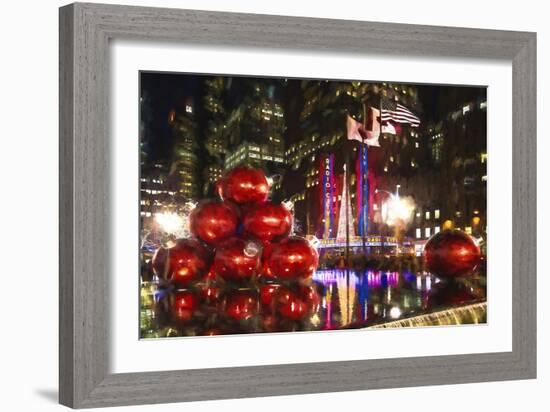 Manhattan Christmas-Philippe Hugonnard-Framed Giclee Print