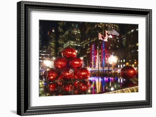 Manhattan Christmas-Philippe Hugonnard-Framed Giclee Print