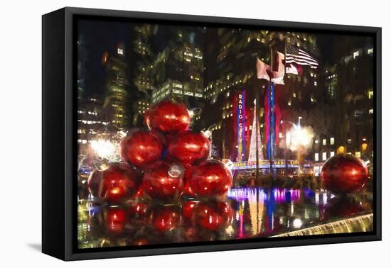 Manhattan Christmas-Philippe Hugonnard-Framed Premier Image Canvas