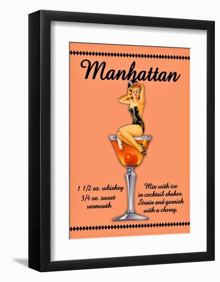 Manhattan Cocktail-null-Framed Giclee Print