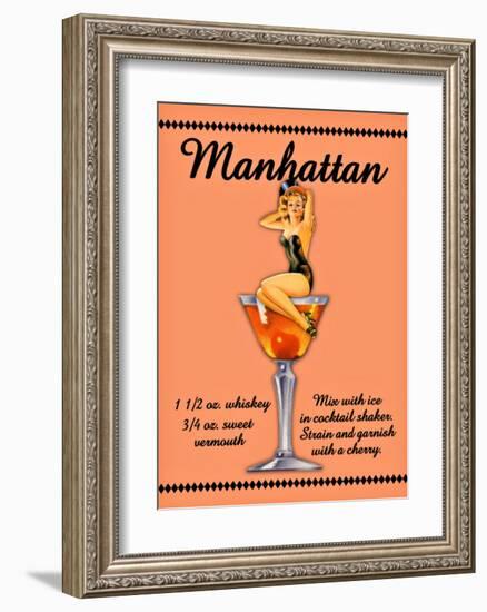 Manhattan Cocktail-null-Framed Giclee Print