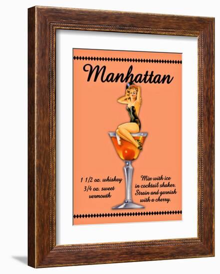 Manhattan Cocktail-null-Framed Giclee Print