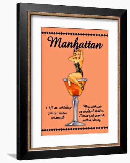 Manhattan Cocktail-null-Framed Giclee Print