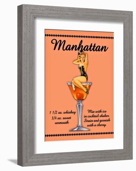 Manhattan Cocktail-null-Framed Giclee Print