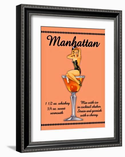 Manhattan Cocktail-null-Framed Giclee Print