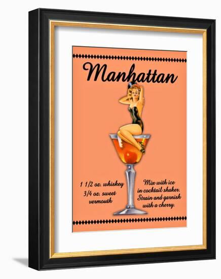 Manhattan Cocktail-null-Framed Giclee Print