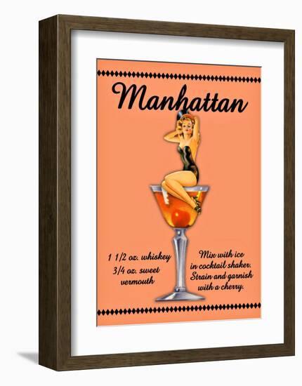 Manhattan Cocktail-null-Framed Giclee Print